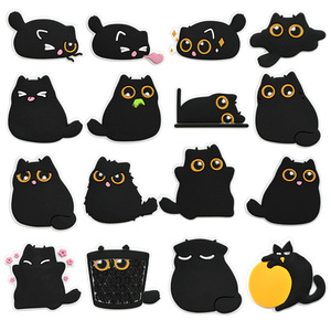 Kreative New Style Cute Schuh Charms Abnehmbare <span class=keywords><strong>Garten</strong></span> Slipper Zubehör Black Cat Schuh dekorationen - Product Image 1