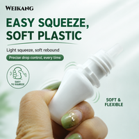Flacon compte-gouttes vide en PE avec bouchons colorés 5ml 10ml, flacon souple pour gouttes oculaires liquides, idéal pour l'emballage de produits de soin de la peau (vente en gros)