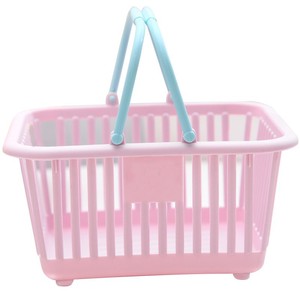 Cesta de recolección T Botanical Garden, mini cesta hueca con asa rosa y azul, organizador de maquillaje, cesta de almacenamiento de escritorio, material PP - Product Image 4