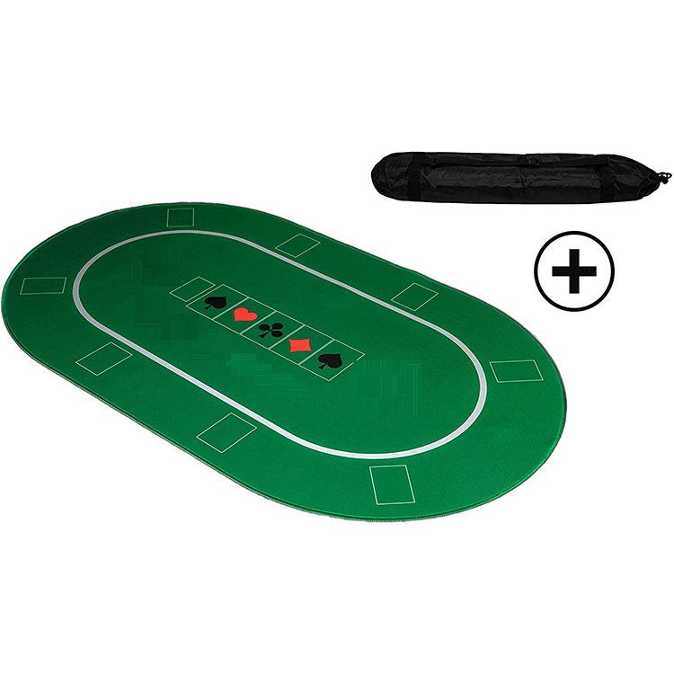 Новинка 2022, покерная ткань на заказ, профессиональный коврик для покера 100x60 см, чехол для покерного стола, коврик для покера с полиэфирной сумкой для переноски