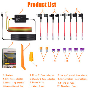Car <b>Step</b>-down Cable Dash Cam <b>Step</b>-down Cable Time-Lapse 3-Core <b>Step</b>-down Cable Parking Monitoring Cross-border Supply L192 - Product Image 5