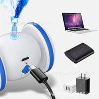 Nouvelle balle lumineuse LED pour chat, rechargeable par USB, jouet intelligent pour animaux de compagnie