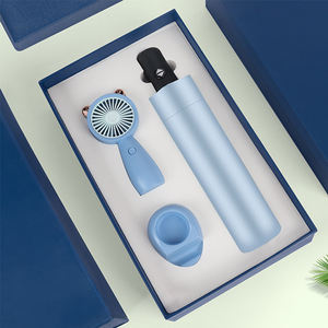 Coffrets cadeaux pour employés d'entreprise et d'activités commerciales : Bouteille d'eau isotherme, tasse à contrôle de température, parapluie - Product Image 2