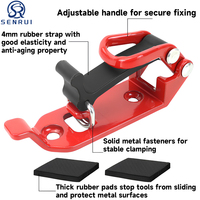 Support de fixation robuste réglable à dégagement rapide anti-vibration en métal et caoutchouc pour pelle et outils, pour porte-bagages de toit tout-terrain 4x4 UTV