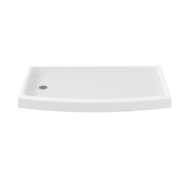 Base de douche moderne en marbre coulé Seawin à seuil unique avec garantie de 3 ans et installation facile et sécurisée pour salle de bain d'hôtel