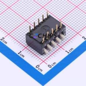 DSPV05LHGET DIP Switch Switch Piano Key Single Pole Single Throw 5 PC Pin - Product Image 2