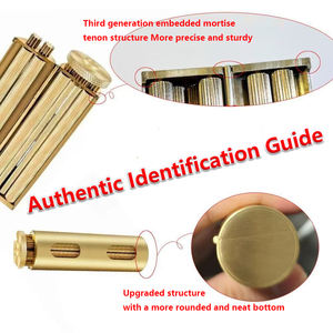 Rouleau de cigarette en laiton classique personnalisé rouleau de fumée manuel 70mm rouleau de cône de tabac d'herbe - Product Image 3