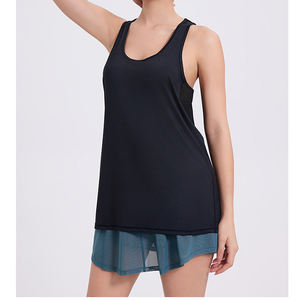 Nueva Camiseta Deportiva sin Mangas para Mujer 2026 de Verano, Ligera, con Malla Calada y Parches, Espalda Cruzada, Ideal para Yoga y Fitness Casual - Product Image 6