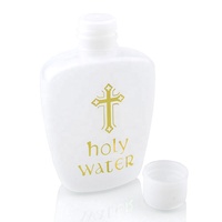 Bouteille D'eau bénite avec Or Croix Catholique Religieux 60ml Bouchon À Vis Bouteille En Plastique