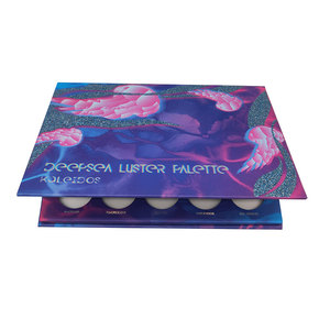 Wholesale Custom Printed Cosmetic Palette Packaging Empty <b>Magnetic</b> Flip Gift Rigid Cardboard Makeup Palette Eyeshadow Packaging - Product Image 2