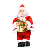 Père Noël Marquage Temps Balançoire Jouet De Noël Saxophone Électrique Jouet Escalade Père Noël En Peluche Poupée Pour Arbre De Noël Cadeau De Noël