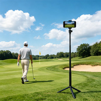 SORRISO Monopode réglable avec support magnétique, trépied portable en acier inoxydable et aluminium pour enregistrement de swing de golf
