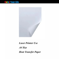 Papel de Transferencia Láser para Tazas de Plástico/Metal, Cerámica, Papel de Transferencia Térmica Tamaño A4