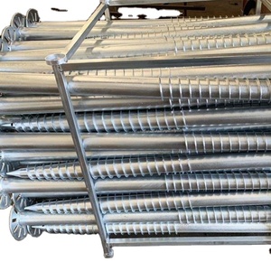 Viti di terra elicoidali in acciaio per la fondazione della casa e per l'installazione sicura delle viti a terra del tubo del cono di traffico - Product Image 6