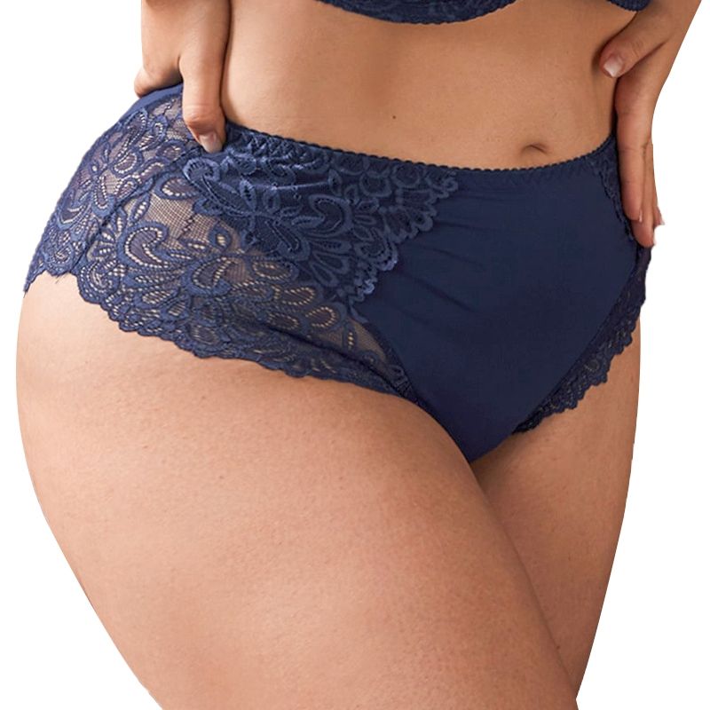 Bragas de encaje Ropa interior para mujeres gordas Calzoncillos de