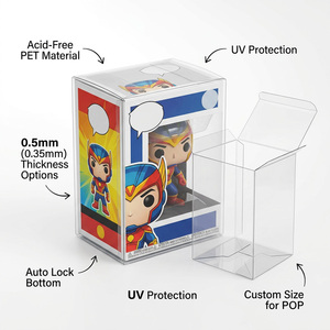 Caja de Plástico PET Transparente al por Mayor para Empaque de Muñecas y Figuras de Caja Sorpresa, Contenedor Plegable Rígido para Exhibición y Almacenamiento - Product Image 2