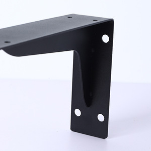 6 Inch Industrial Forged Steel Floating <b>Shelf</b> L/J Bracket - Heavy Duty Extra Wide Rustic <b>Shelf</b> Brackets - Product Image 4