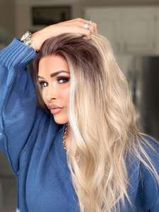 CARKIRA 2026 for Blonde High Quality Wholesale Japanese Futura Fiber Lace Front French Lace Glueless <b>Synthetic</b> <b>Wigs</b> High - Product Image 2