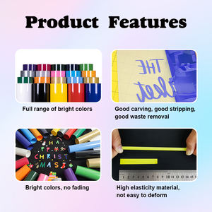 Hongcai 12 "X 3ft PVC transfert de chaleur <span class=keywords><strong>vinyle</strong></span> presse à chaleur permanente <span class=keywords><strong>vinyle</strong></span> pour tissu coton T-Shirt oreiller transfert papier Film & Roll - Product Image 3