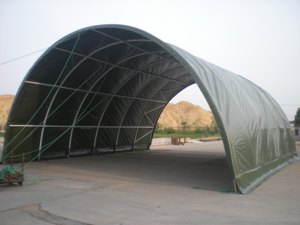 Vải Căng Kim Loại Lưu Trữ Container Shed Dome Top Roof Covers Container Vận Chuyển Nơi Trú Ẩn - Product Image 2