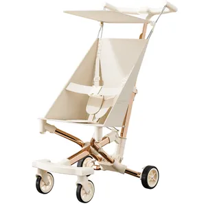 Aluminum Alloy Frame Umbrella Stroller Baby Puschiar Compact Fold Lightweight Baby Stroller With Recline