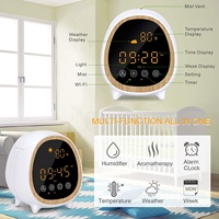 Diffuseur d'huiles essentielles intelligent Tuya Wifi en gros, réveil, diffuseur d'arômes, nébuliseur de parfum pour la pièce