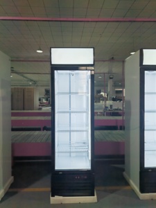 Trái cây tủ lạnh thẳng đứng cửa kính siêu thị hiển thị tủ lạnh thịt hiển thị mát dọc tủ lạnh thịt tủ lạnh máy làm lạnh - Product Image 5