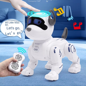 Trẻ Em Của Bionic Thông Minh RC <span class=keywords><strong>Robot</strong></span> Con Chó Âm Nhạc Nhảy Diễn Viên Đóng Thế Cảm Ứng Giáo Dục Sớm Đồ Chơi Bao Gồm Điều Khiển Từ Xa - Product Image 1