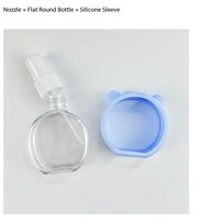 Flacon pulvérisateur rechargeable portable de 60 ml, couleur macaron, en PET, à pression, pour parfum