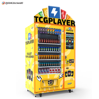 Distributeur automatique de cartes à collectionner avancé, 60 emplacements, boîte à lumière LED, écran tactile, ascenseur, SDK, paiement multiple