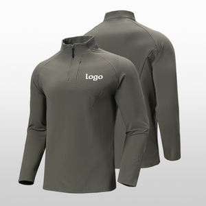 Camiseta Deportiva de Manga Larga para Hombre, de Alta Calidad, Ligera, de Secado Rápido, Transpirable, Ajustada, de Poliéster, con Logotipo Personalizable, Nueva Impresión Reflectante - Product Image 5
