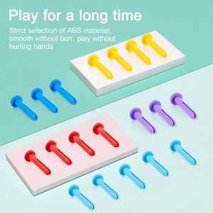Enfants coloré <span class=keywords><strong>marteau</strong></span> ongles jouets Montessori motricité fine <span class=keywords><strong>jeu</strong></span> éducatif Cognition sensorielle pour enfants en plastique - Product Image 6