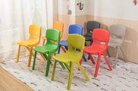 Chaise et table en plastique pour garderie et maternelle, bureau d'étude pour enfants, mobilier coloré en plastique pour enfants, chaise préscolaire en gros