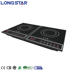 2000อเนกประสงค์สีดำ + 1500W เตาไฟฟ้าเหนี่ยวนำเตาแม่เหล็กไฟฟ้าปรับแต่งได้ใหม่2025