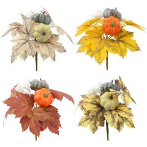 Zucche artificiali Decorative bacche finte piante autunnali per feste festa del papà aggiungere rami di alberi per decorazioni all'aperto - Product Image 2