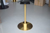 Europe Table basse de salle à manger de luxe haut de gamme Base de table de décoration solide en acier inoxydable pour salon extérieur hôtel
