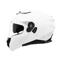 Casques de moto modulaires avec coque ABS, double visière, coussinets d'oreille amovibles, boucle de sécurité, doublure en coton et mentonnière relevable - Vente en gros