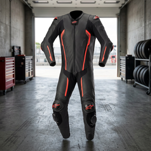 Meilleur prix de gros sur mesure adulte taille hommes moto cuir costume nouveau style avec respirant caractéristique imprimé techniques - Product Image 2