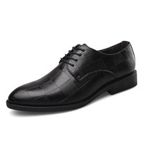 Nouvelles Chaussures Habillées Décontractées en PU à Lacets Antidérapantes pour Hommes, Taille 48, Grande Taille, Polyvalentes, pour Mariage, Collection Automne/Hiver 2026