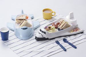 Assiette à dîner pour enfants en mélamine de forme spatiale originale, pour anniversaire d'enfant, assiette en forme de fusée - Product Image 3