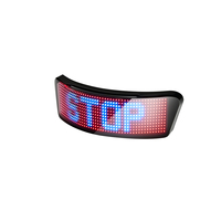 Affichage matriciel LED RGB commandé par application FM, alimentation USB 5V, résolution 48x12, décoration de casque, accessoires de sécurité pour voiture, installation facile