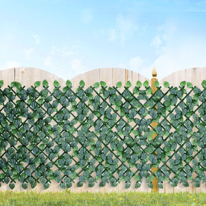 Plante artificielle, mur végétal en lierre vert, décoration 100cm-200cm, plastique, extérieur, maison, décoration de mariage - Product Image 2