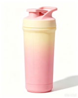 Bouteille shaker de sport en acier inoxydable avec logo personnalisé du fabricant, boule mélangeuse intégrée, pour fitness et protéines, design breveté
