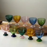 Verre en borosilicate de haute qualité, couleur naturelle, verre uni simple et luxueux, verre à vin, verre à champagne