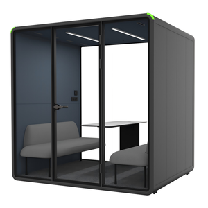 Cabina Acustica per Riunioni da 2 Persone, Facilmente Rimovibile, per Ufficio e Settore Sanitario, Isolamento Acustico - Product Image 1