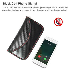 Étui de blocage de Signal de clé de voiture <span class=keywords><strong>Faraday</strong></span> Bag pochette de blocage de Signal de porte-clés de voiture sac de blocage RFID sans clé - Product Image 5