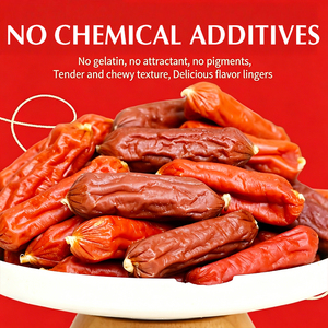 Friandises à mâcher pour chiens en forme de dattes, à base de poulet, canard, bœuf et protéines végétales BSCI - Friandises dentaires naturelles riches en protéines et faibles en matières grasses - Product Image 3