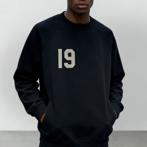 Sudadera Fear <span class=keywords><strong>de</strong></span> <span class=keywords><strong>hombre</strong></span>, sudadera <span class=keywords><strong>de</strong></span> forro polar con cuello para <span class=keywords><strong>hombre</strong></span>, color liso, novedades <span class=keywords><strong>de</strong></span> invierno, estilo urbano americano. - Product Image 3