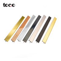 Toco – bande de bordure en forme de t, bande de décoration, profil en t, fine bande de transition en métal