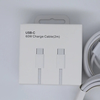 Câble de charge tressé 60W Type C vers Type C pour iPhone 15, câble de charge rapide 60W pour iPhone 15 Pro Max, câble USB C
